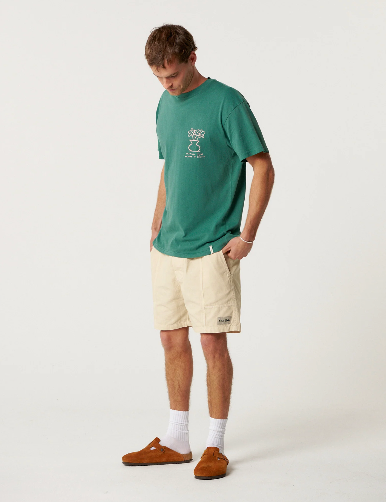 Daisy Tee - Dusty Green