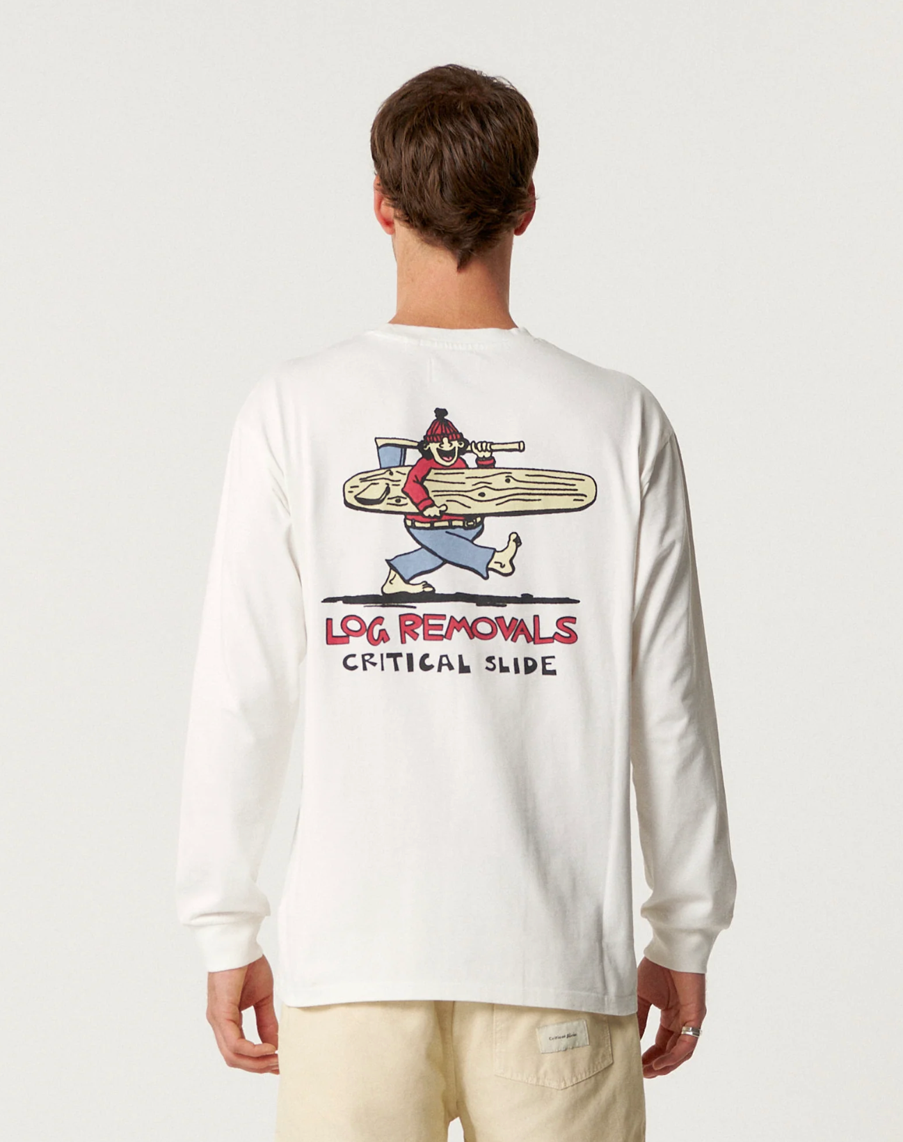 Log Removals LS Tee - Vintage White