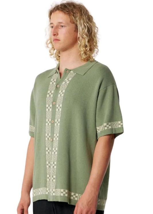 La Concha SS Knit Shirt - Forest