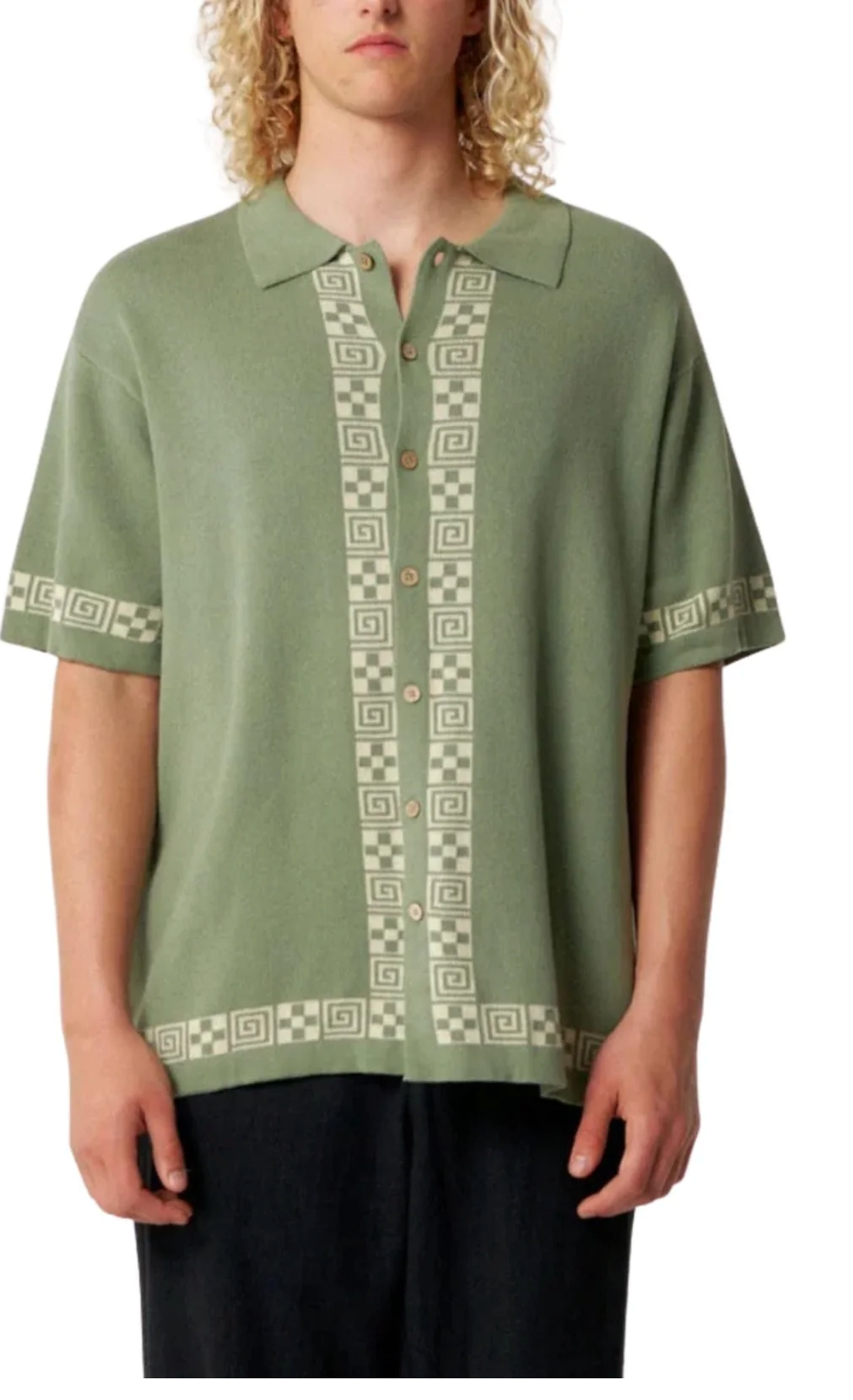 La Concha SS Knit Shirt - Forest