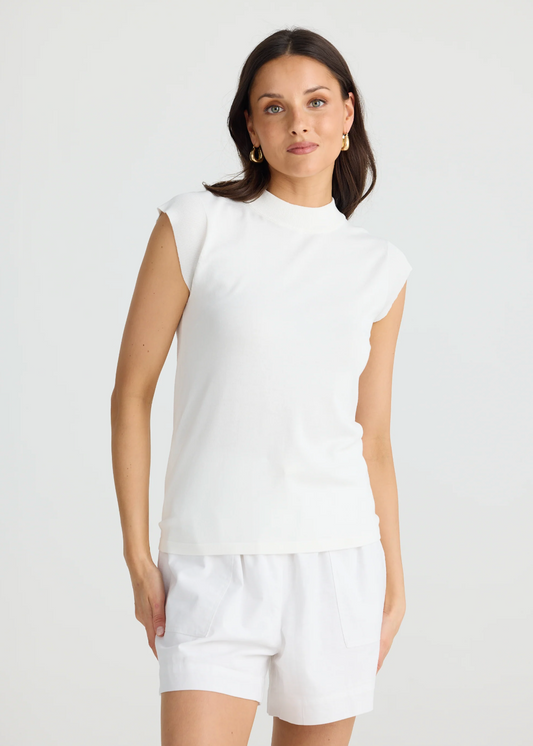 Paula Knit Top - White