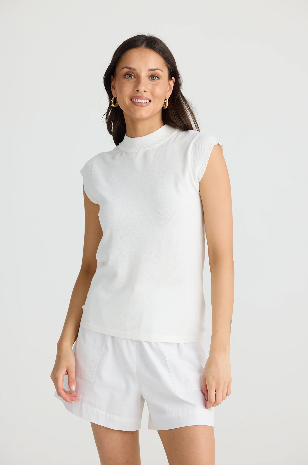 Paula Knit Top - White
