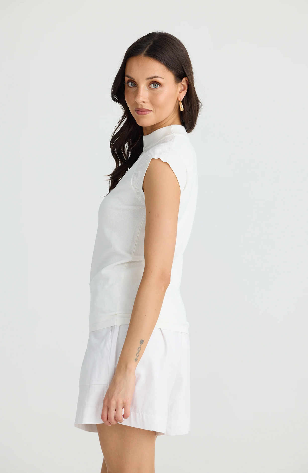 Paula Knit Top - White