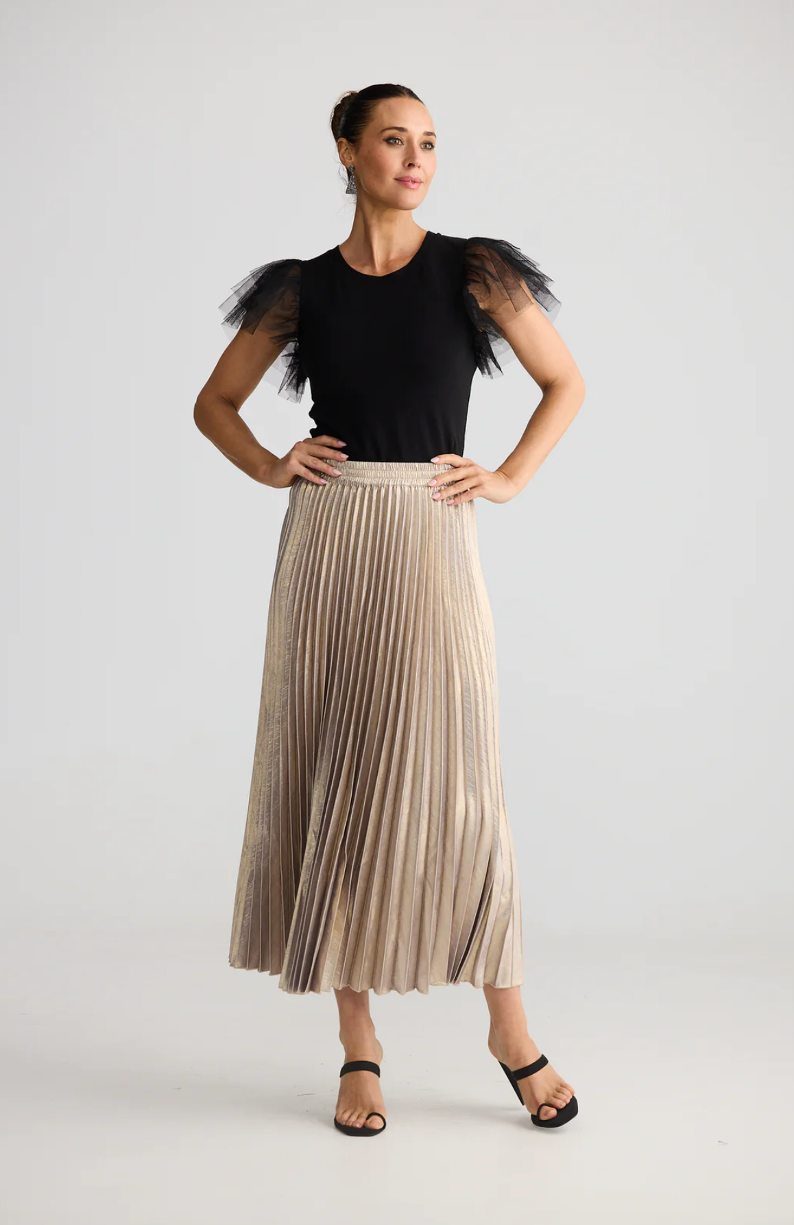 Alias Pleated Skirt - Titanium