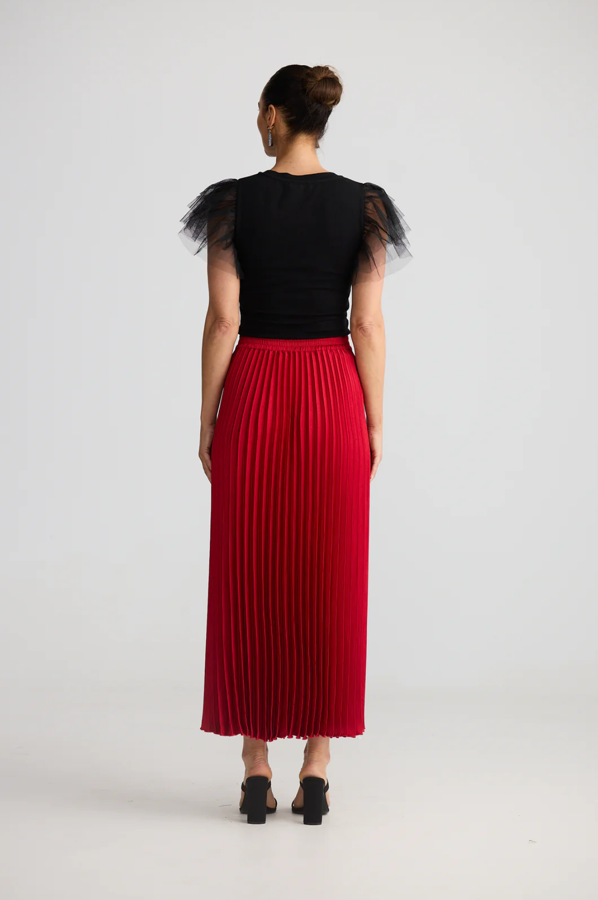 Alias Pleated Skirt - True Red