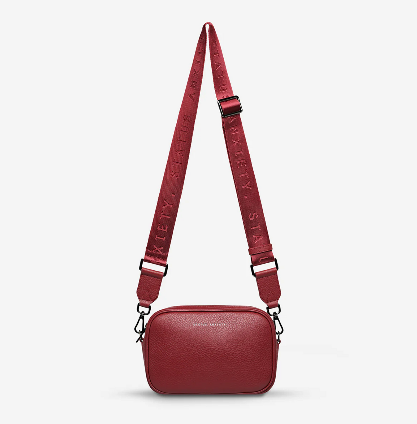 Plunder With Webbed Strap Bag - Rouge