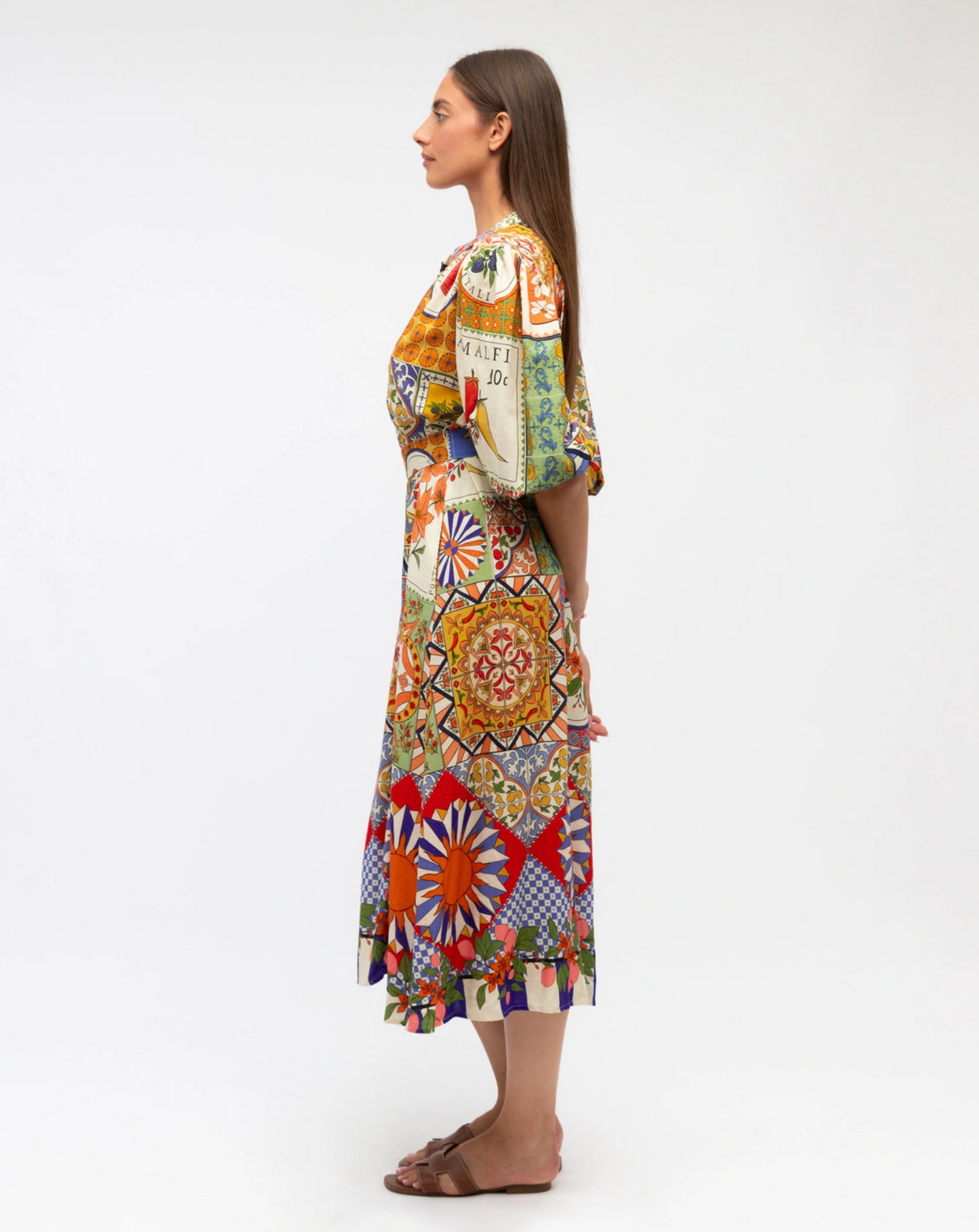 Amalfi Mosaic Shirtdress - Amalfi Mosaic