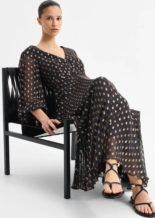 Cecile Midi Dress - Black