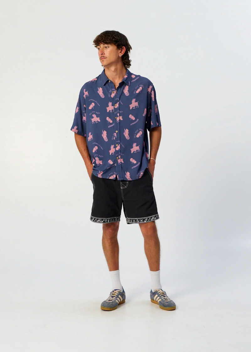 Flip Flop Shirt - Dusty Blue
