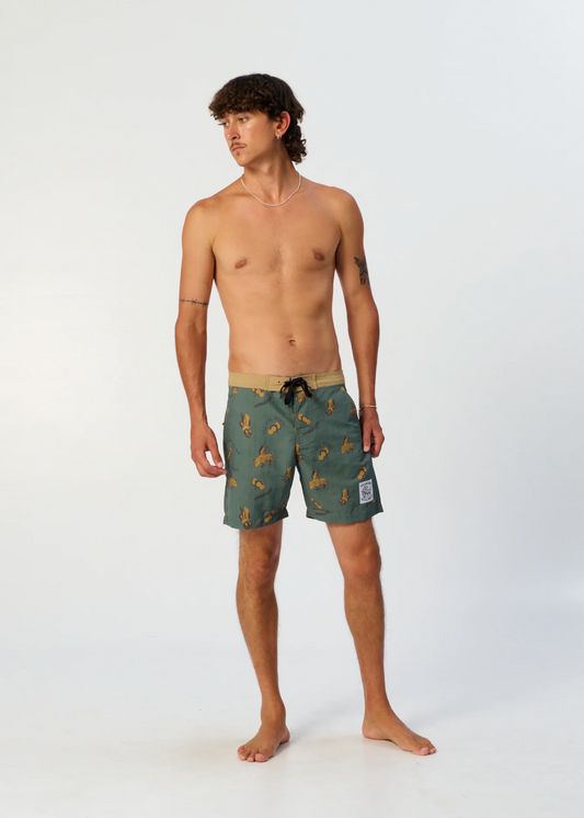 Peace Thong 17" Boardshort - Green