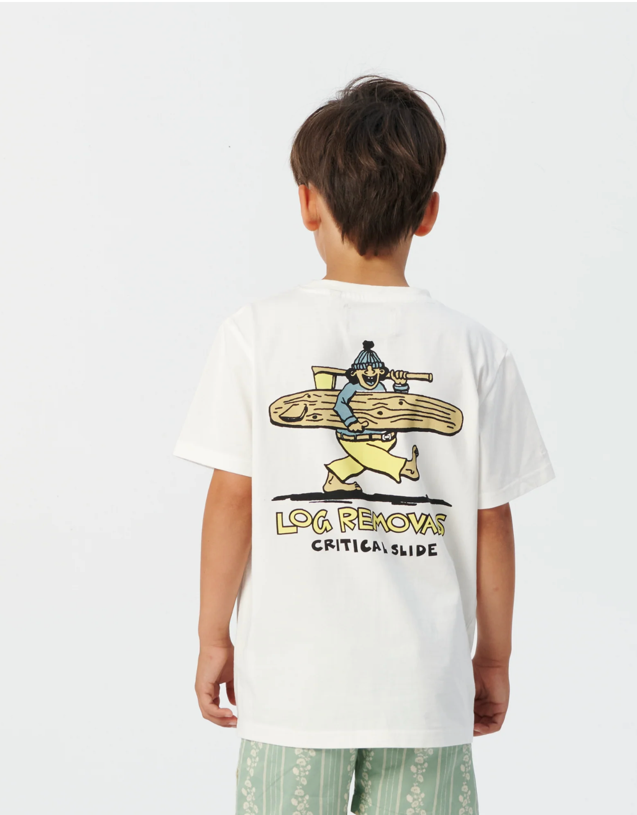Log Removals Tee - Vintage White