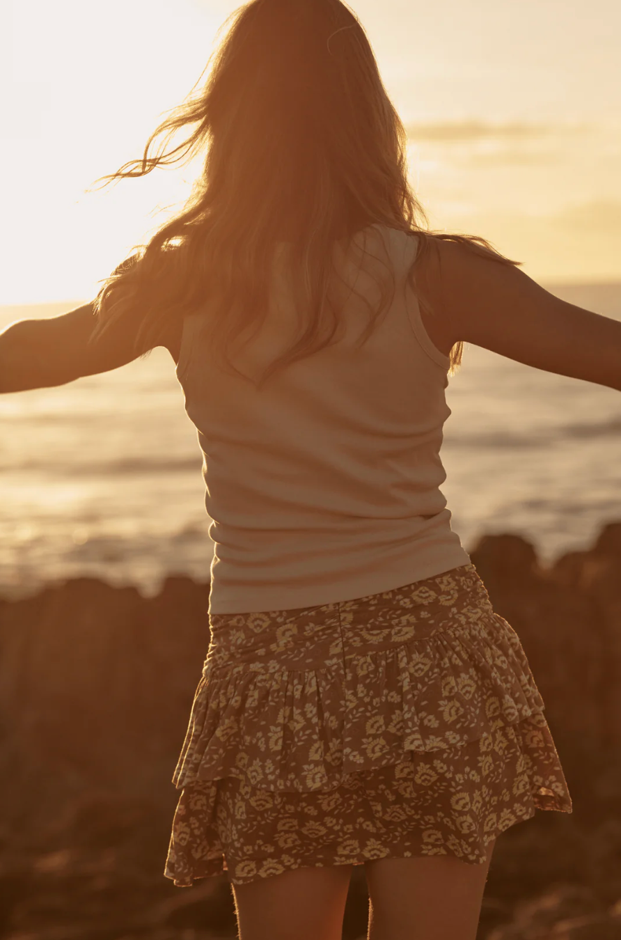 The Ra Ra Skirt - Brown Seas the Day