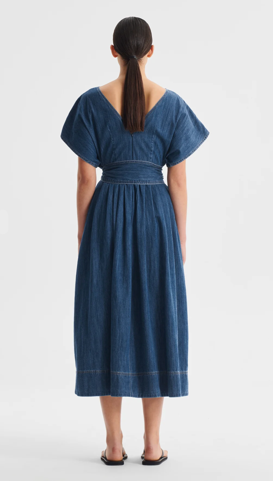 Tatum Denim Dress - Blue