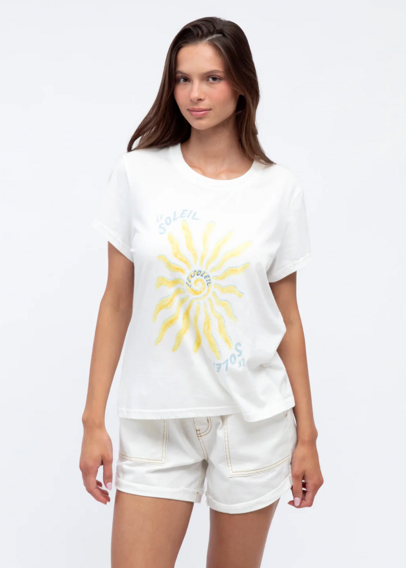 Le Soleil Sun Tee - White