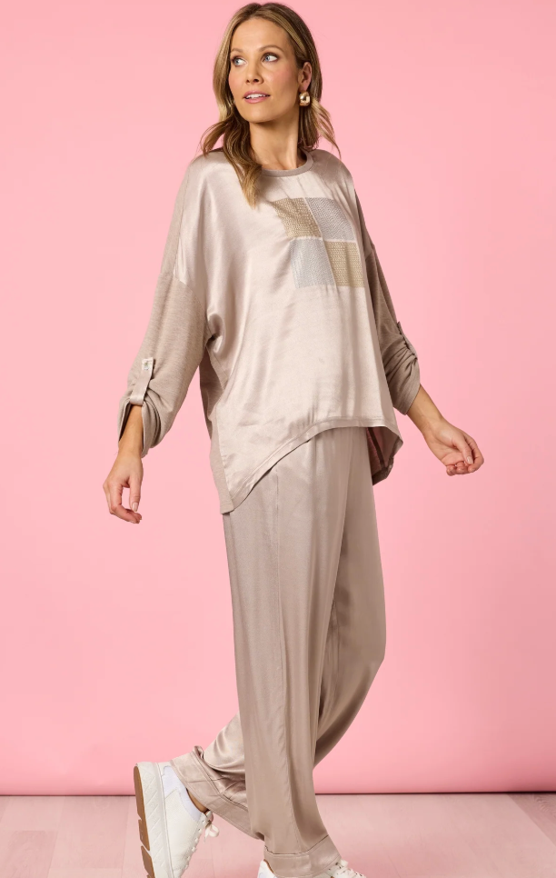 Opera Sequin Top - Champagne