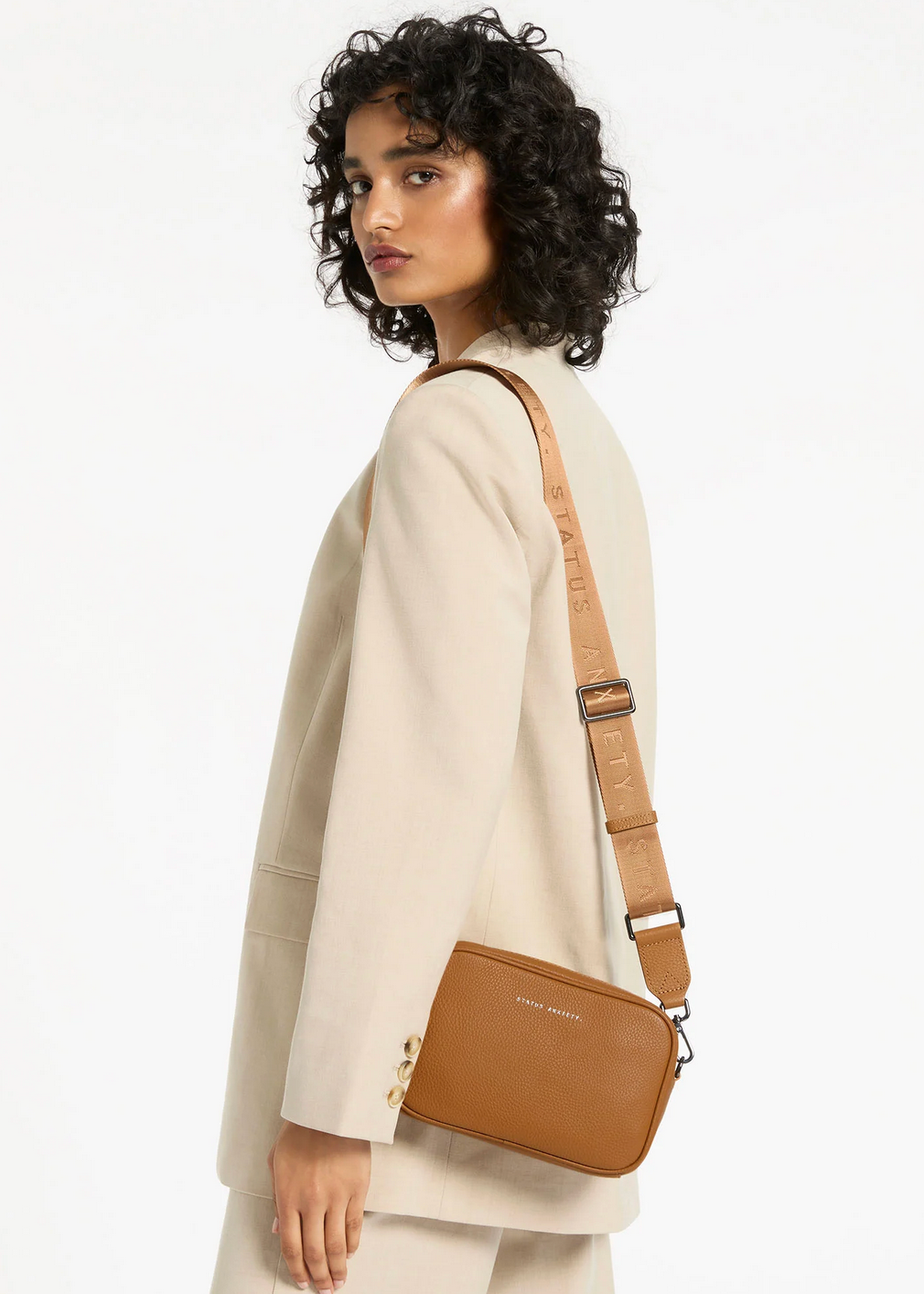 Plunder Bag With Dual Straps - Camel