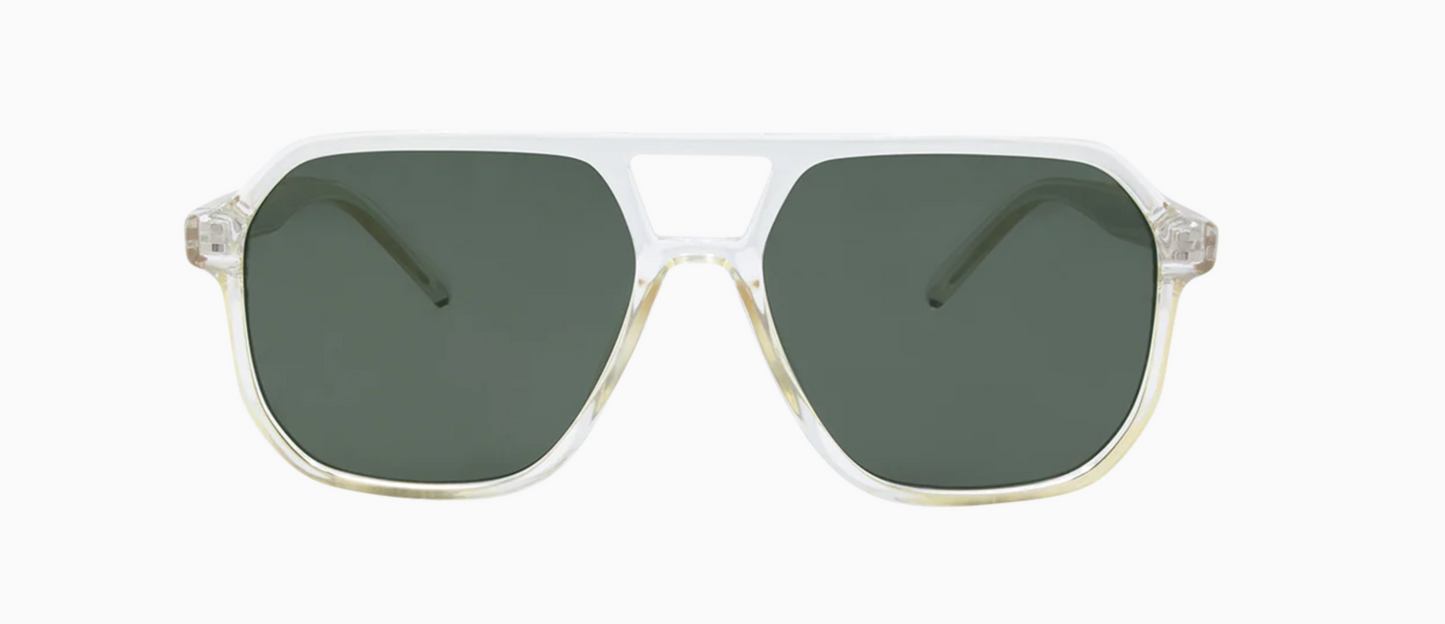 Delilah Sunglasses - Champagne Green