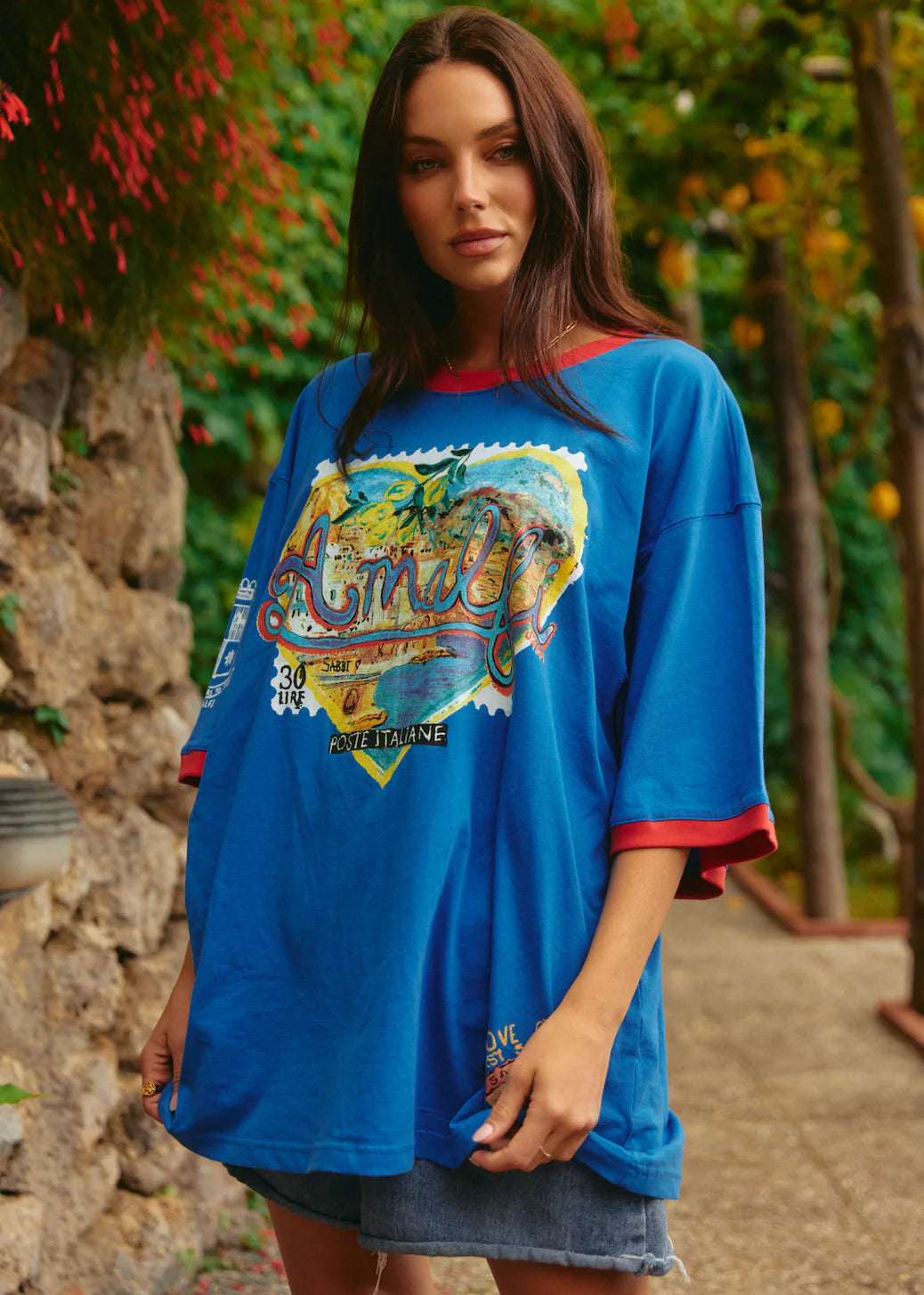 The Amalfi Love Notes Tee - Blue