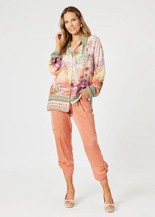 Passport Shirt - Sunset Multi