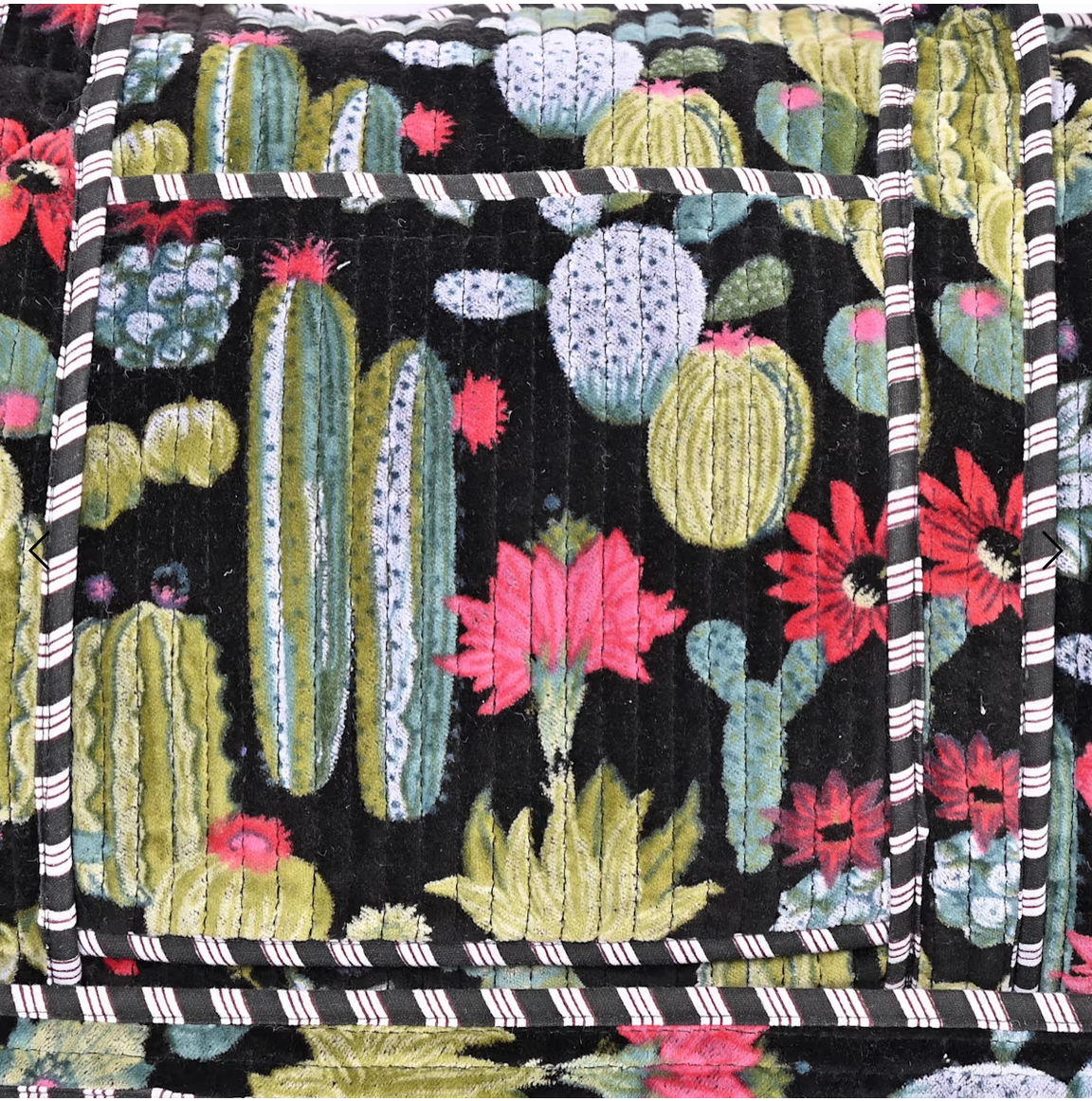 Cactus Velvet Weekender - Black