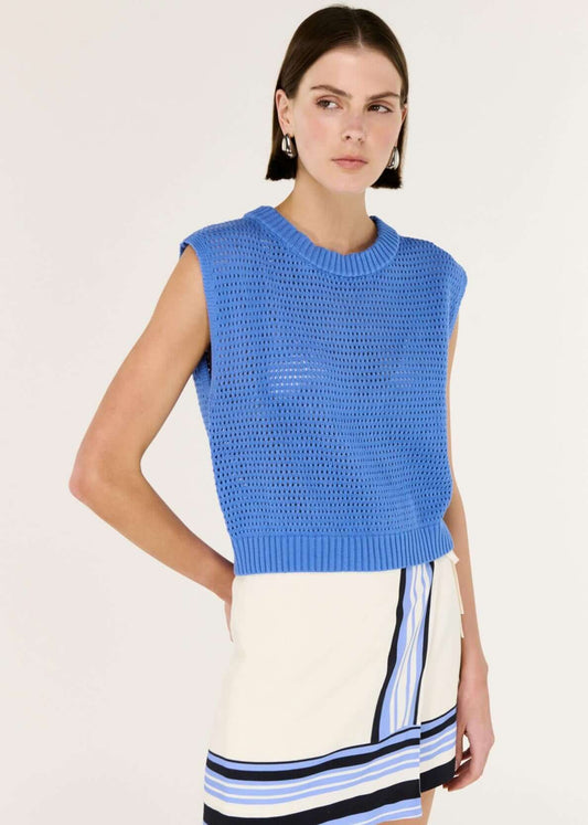 Harlow Knit Tank - Cobalt