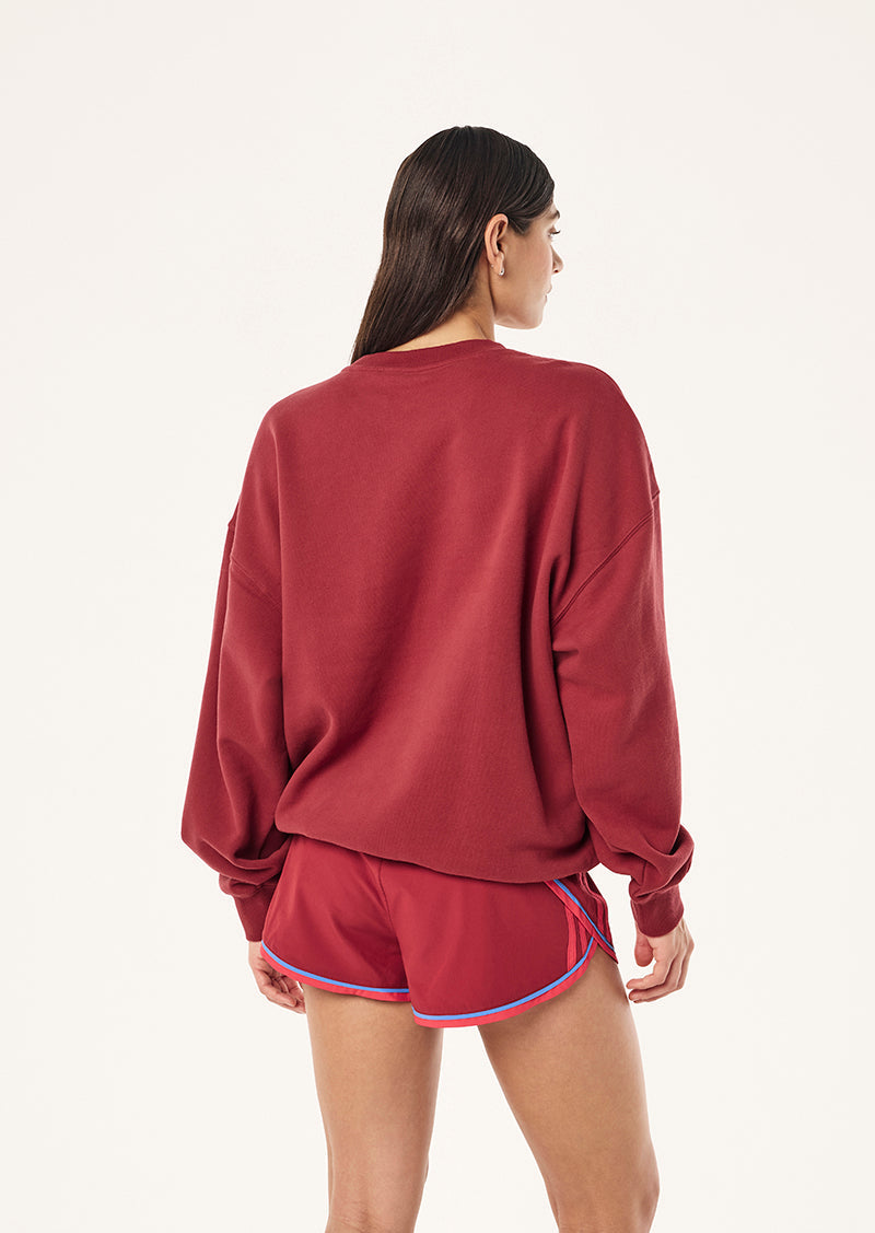 Tidal Oversized Sweat - Cherry