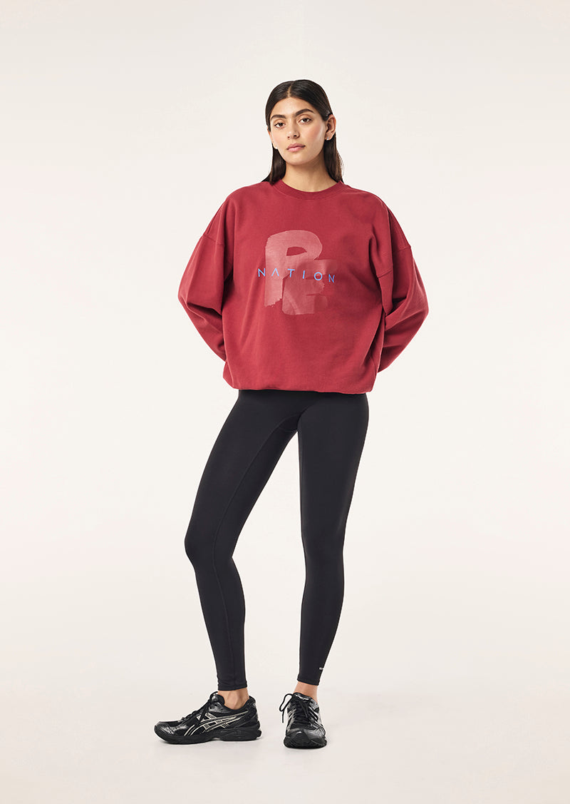 Tidal Oversized Sweat - Cherry