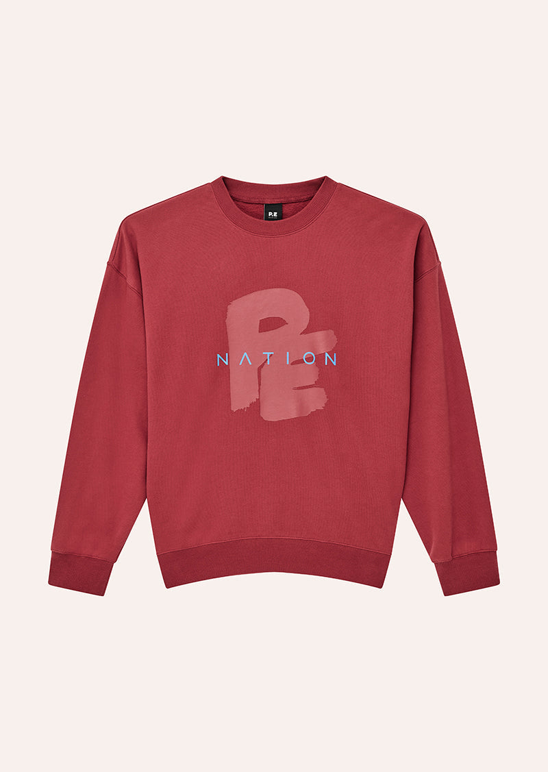 Tidal Oversized Sweat - Cherry