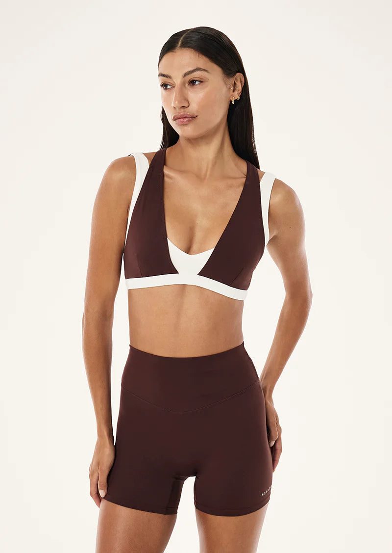 Unity Sports Bra - Mahogany/Whisper White