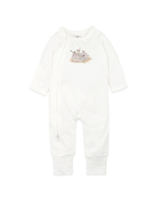 Australiana Organic Koala Zipsuit - Cloud