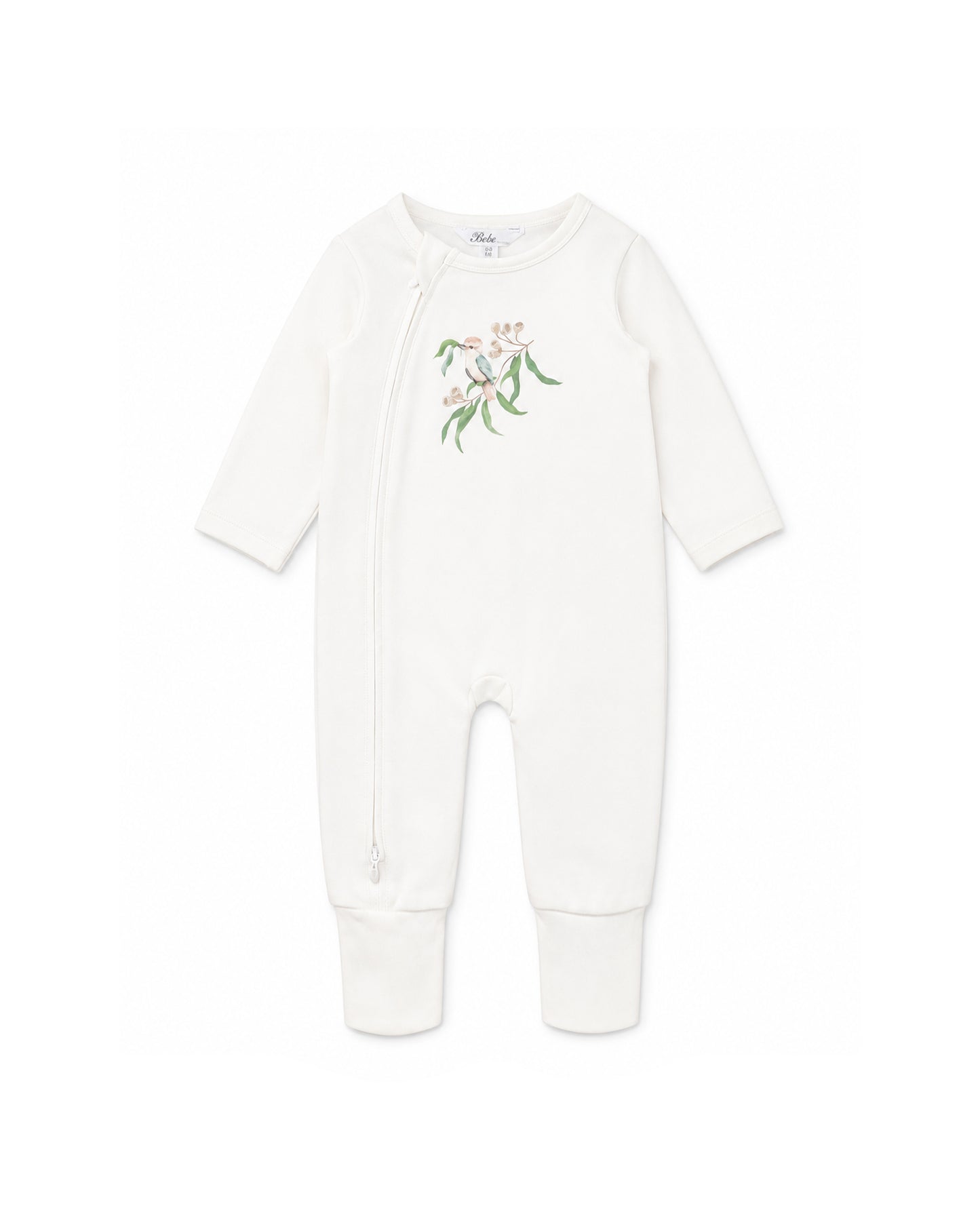 Taylor Organic LS Kookaburra Zipsuit - Cloud