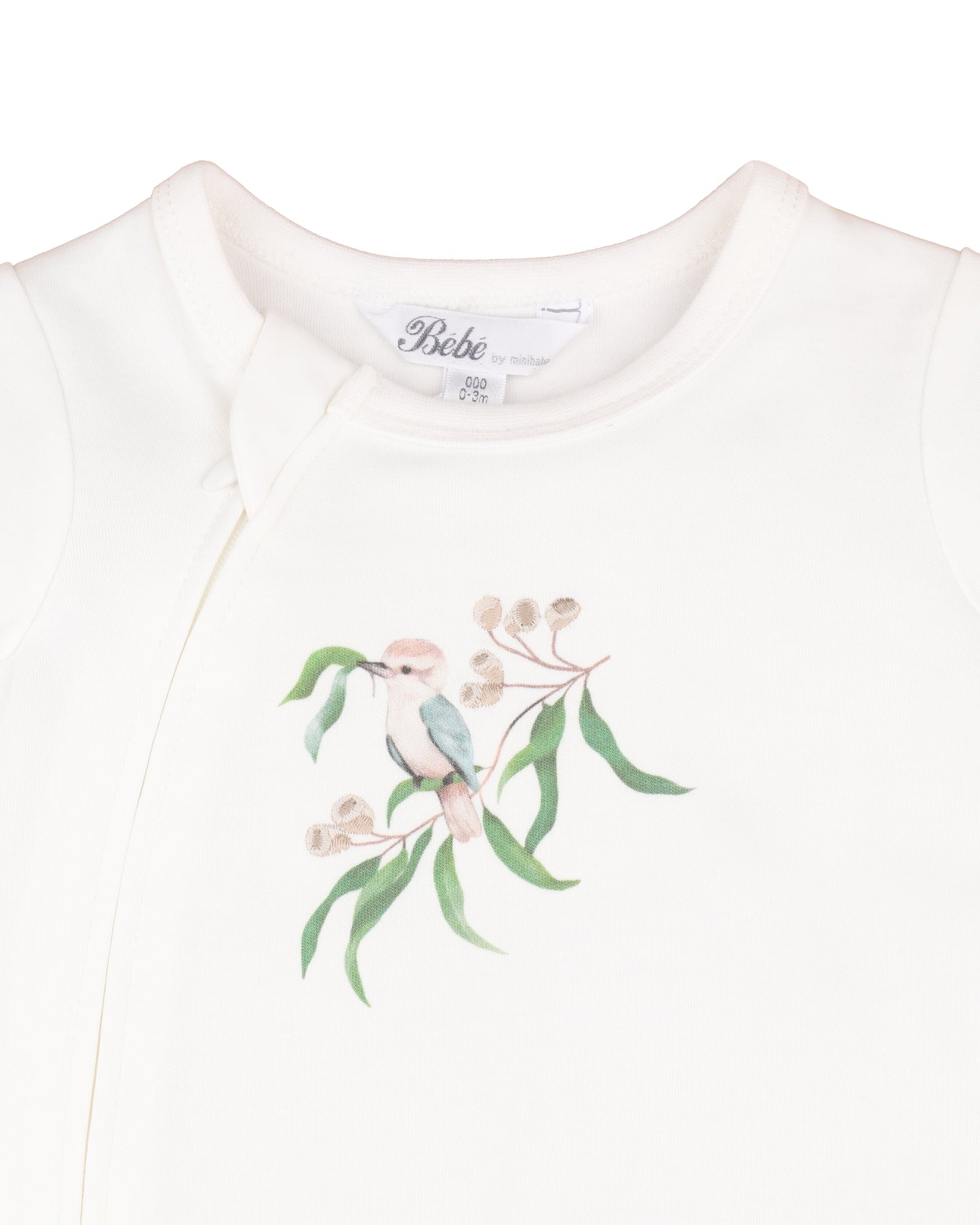 Taylor Organic LS Kookaburra Zipsuit - Cloud