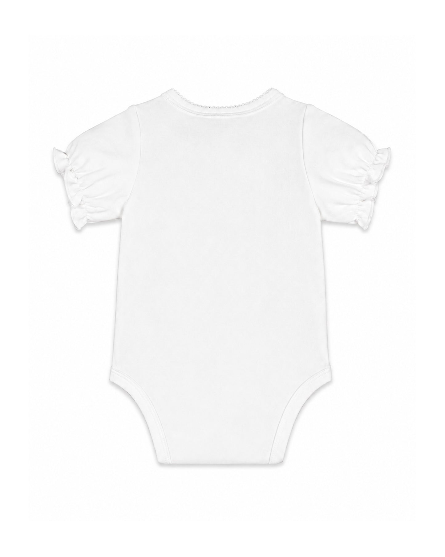 Taylor Organic Floral Koala Bodysuit - Cloud