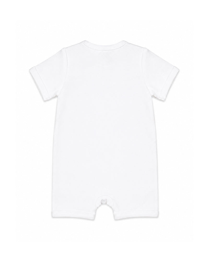 Taylor Organic SS Koala Zip Romper - Cloud