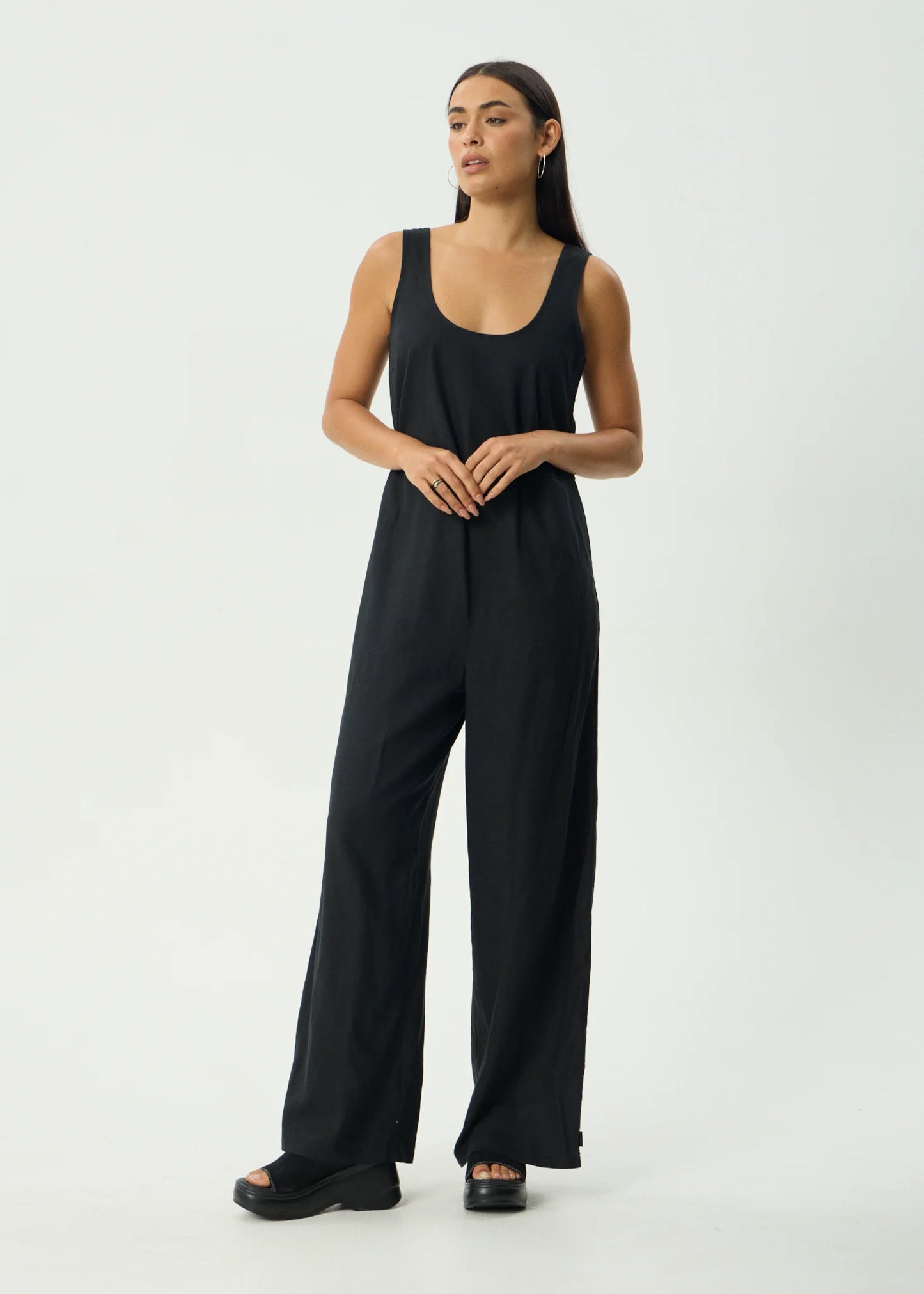 Jesse Hemp Jumpsuit - Black