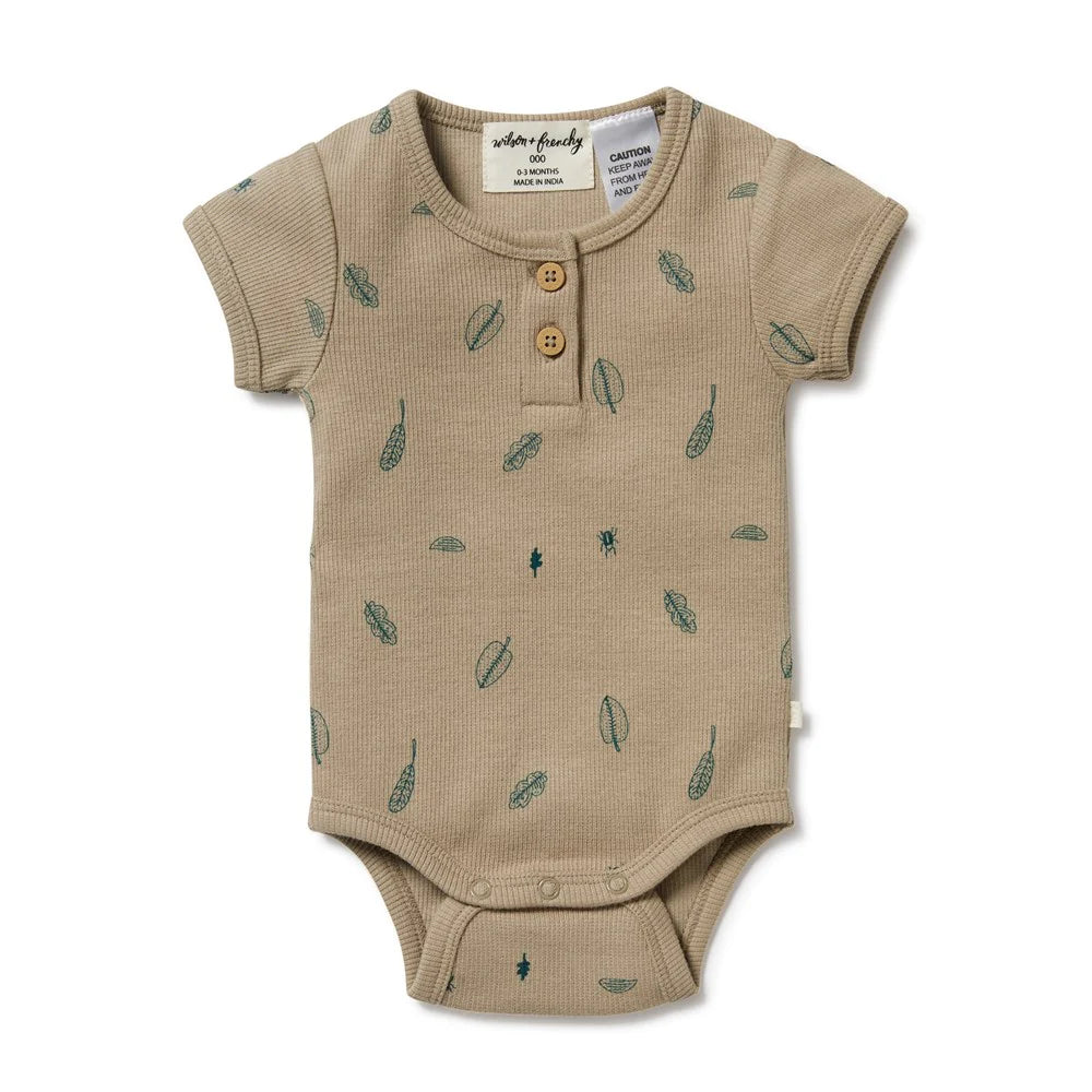 Summer Days Organic Henley Bodysuit