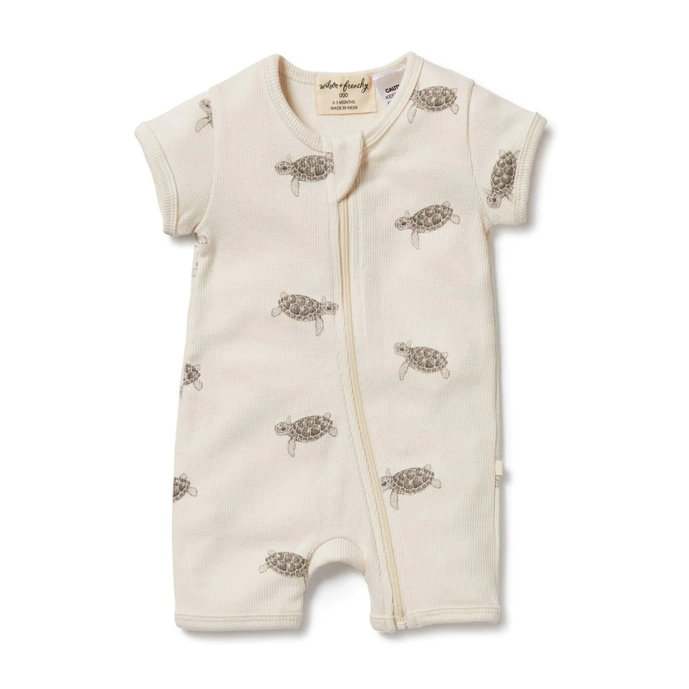 Tiny Turtle Organic Boyleg Zipsuit