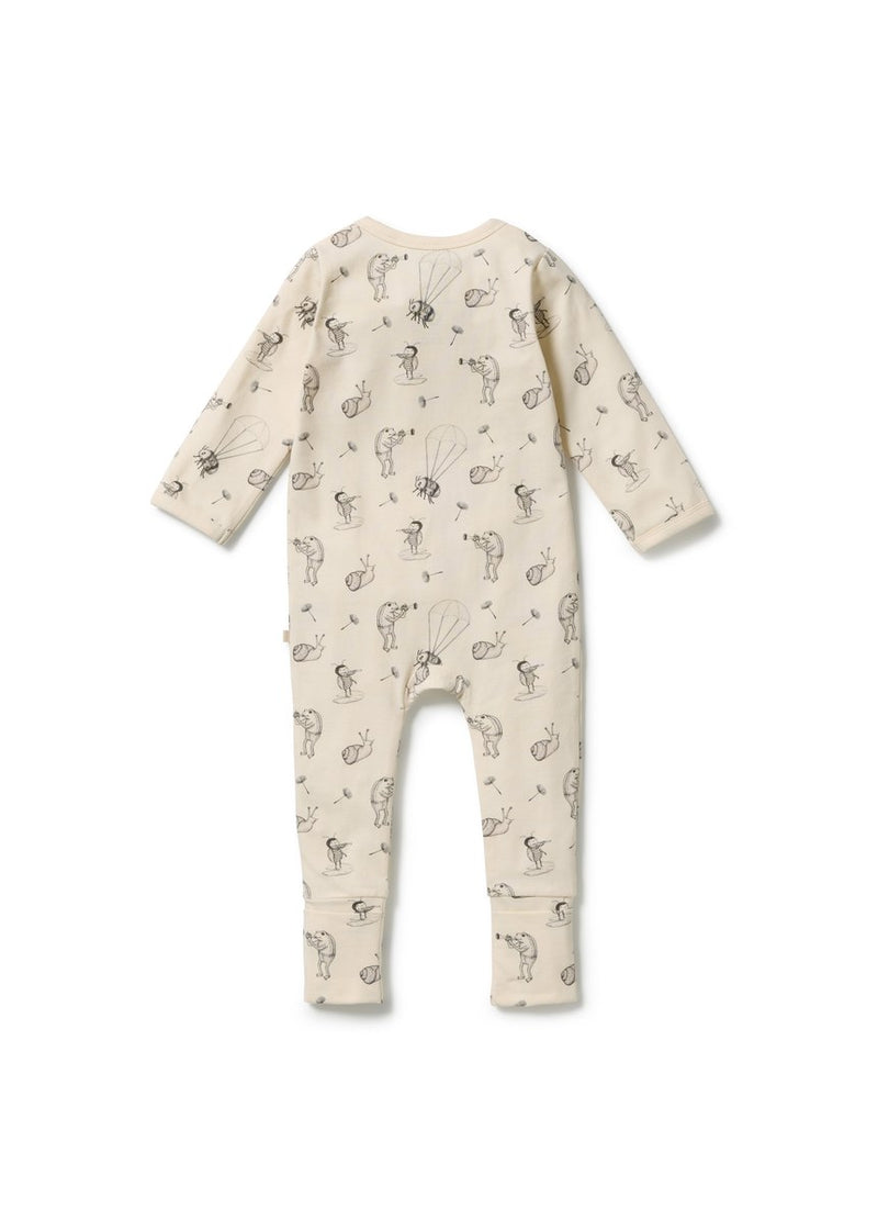 Whispering Willows Organic Zipsuit with Feet