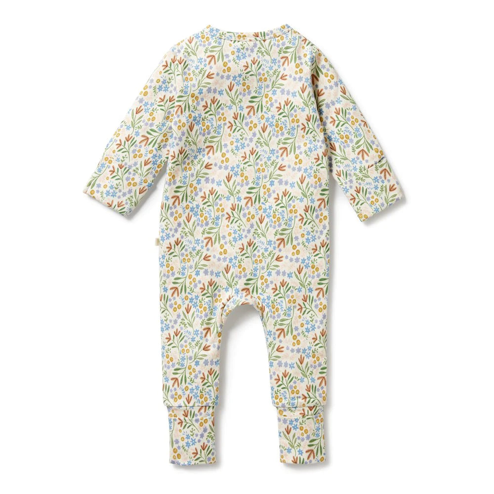 Tinker Floral Zipsuit with Feet