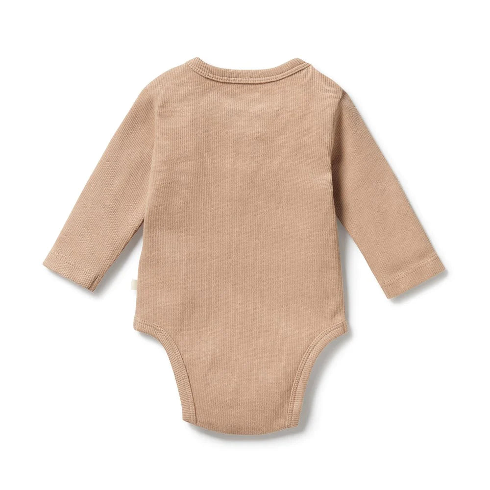 Organic LS Bodysuit - Fawn