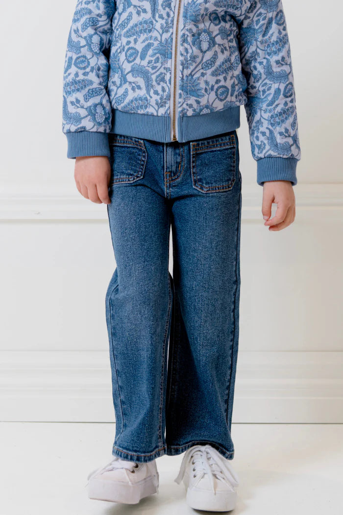Mid Wash Denim Jean - Mid Wash Denim