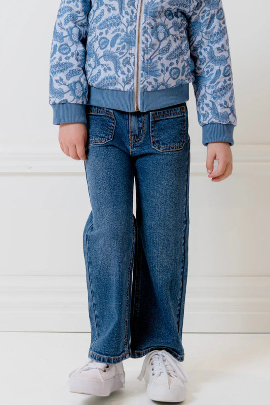 Mid Wash Denim Jean - Mid Wash Denim