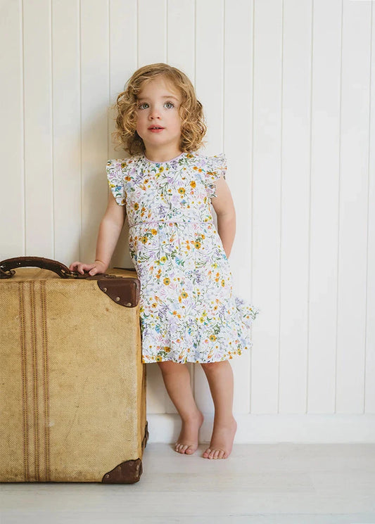 Zara Ruffle Dress - Zara Print