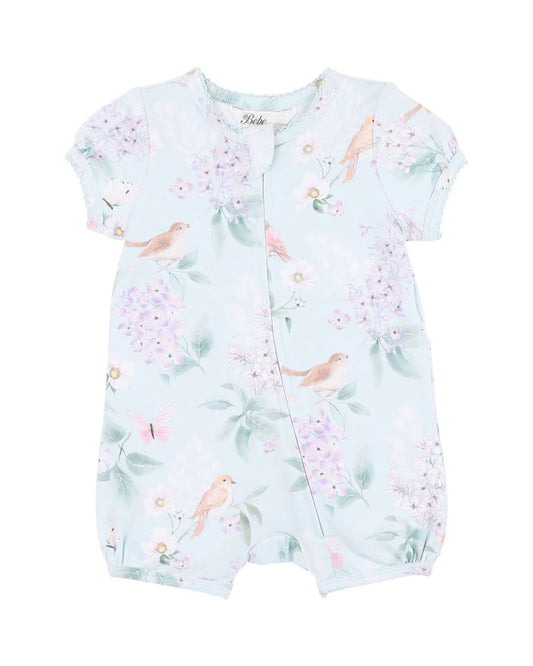 Madelyn SS Zipsuit - Madelyn Print
