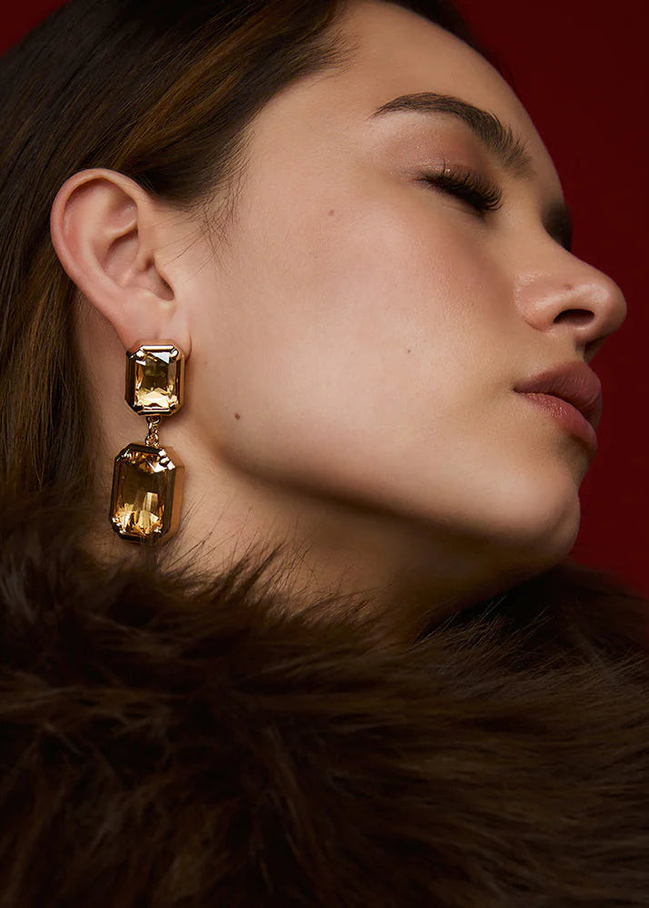 Florian Earrings - Champagne