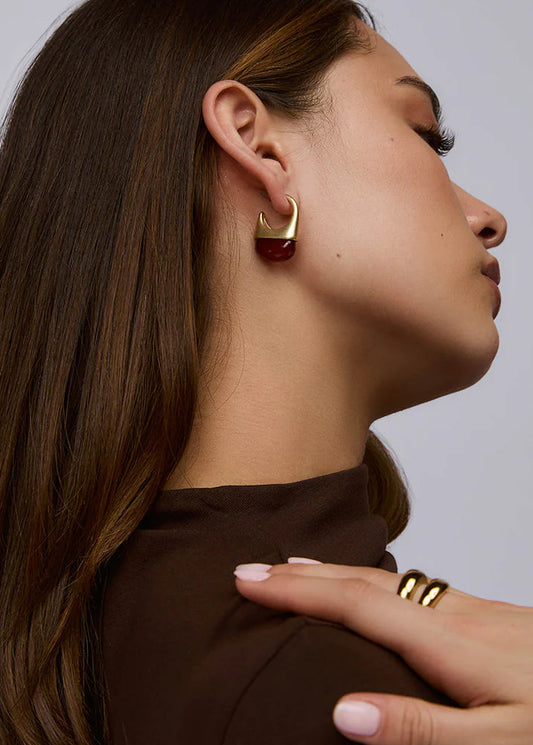 Poppy Earrings - Red