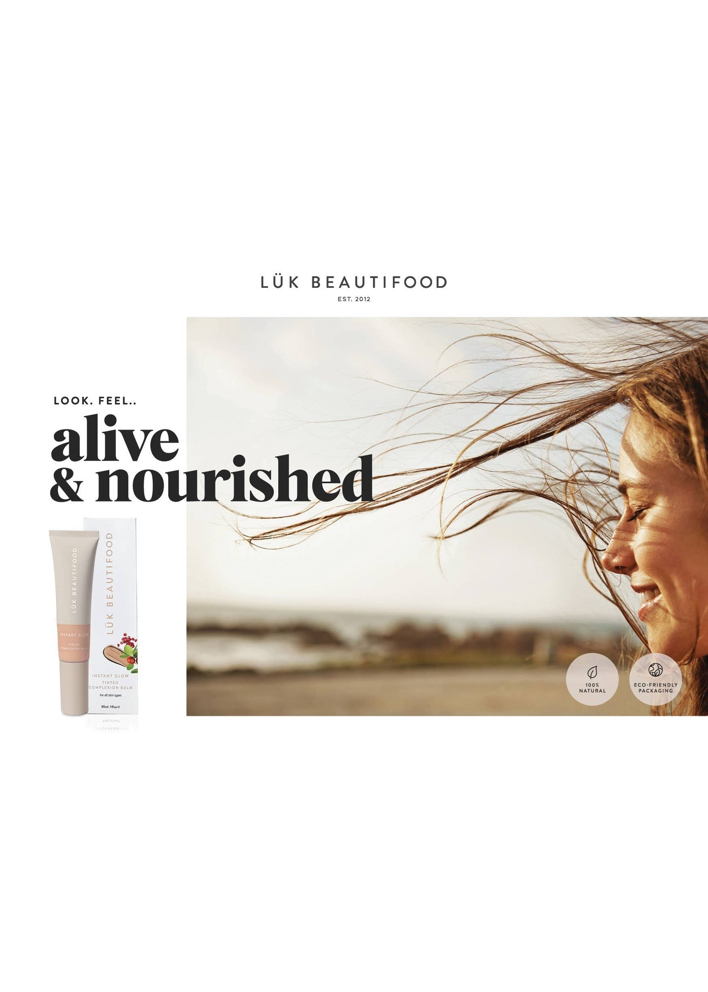 Luk Beautifood - NUDE 2 (Light) - Instant Glow Tinted Complexion Balm 30ml