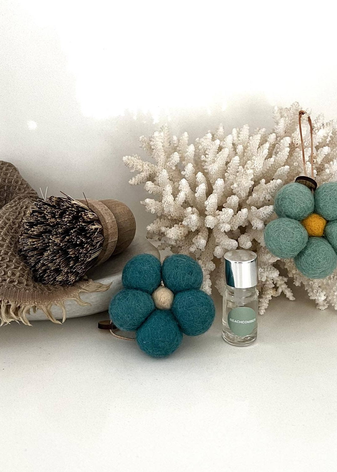 Felt Flower Fresheners - Beachcomber
