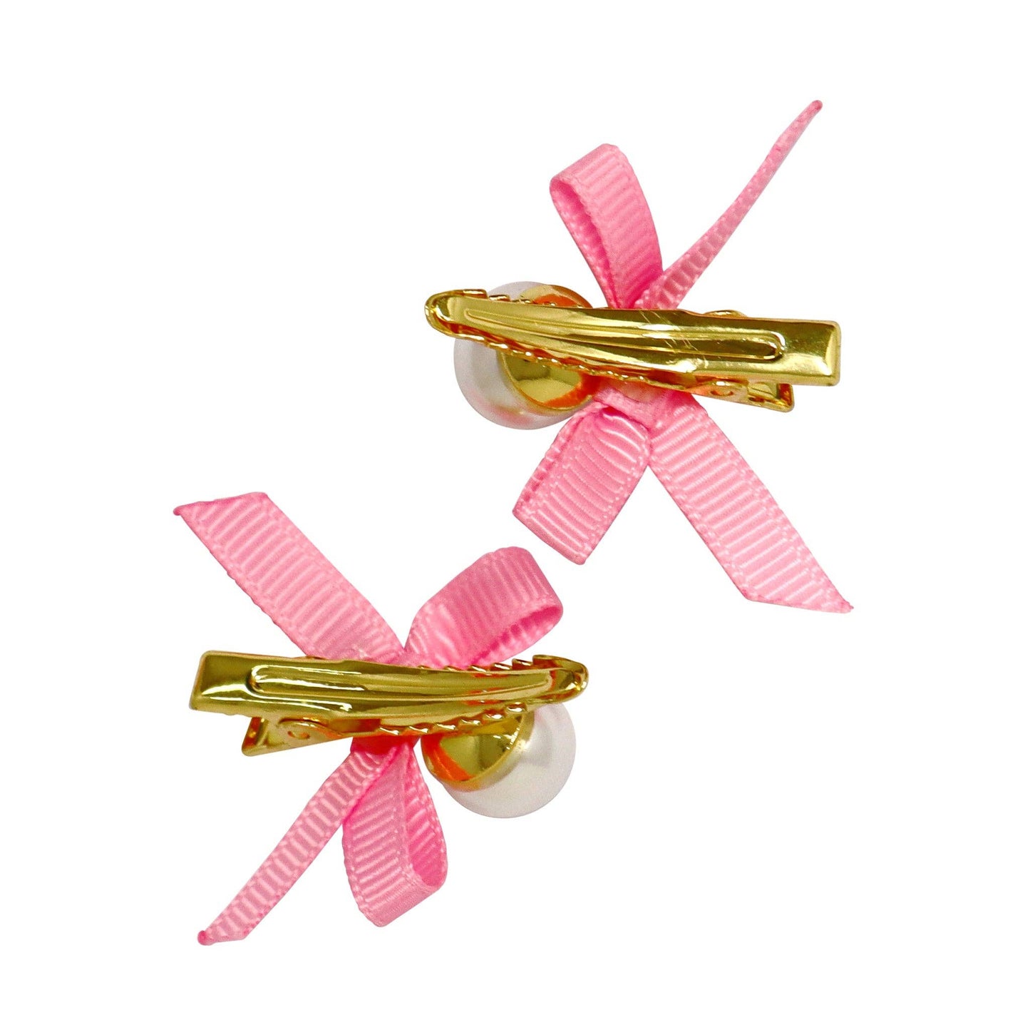 Pink Poppy - Pearl Hair Clips - (Pack Size: 6)