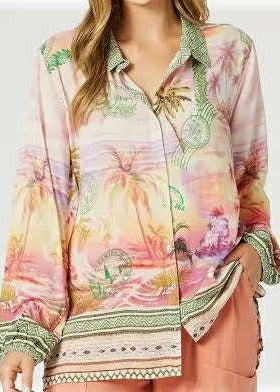 Passport Shirt - Sunset Multi